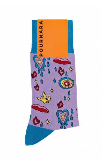 ART : 3037 Βαμβακερή - Με σχέδιο - Ελαστική πλέξη 