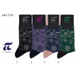 ART : 3724 Βαμβακερή - Χωρίς ραφές - Μέγεθος ( 41-45 ) 