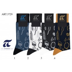 ART : 3729 Βαμβακερή - Χωρίς ραφές - Μέγεθος ( 41-45 ) 