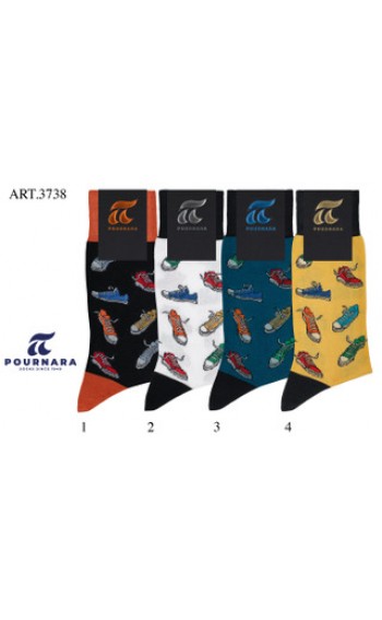 ART : 3738 Βαμβακερή - Χωρίς ραφές - Μέγεθος ( 41-45 ) 