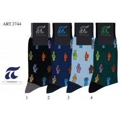 ART : 3744 Βαμβακερή - Χωρίς ραφές - Μέγεθος ( 41-45 ) 